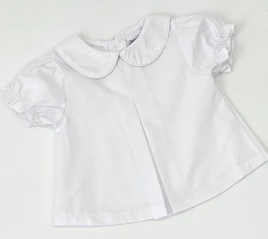 Hand embroidered Bullion Turkeys tee - GIRLS short sleeves