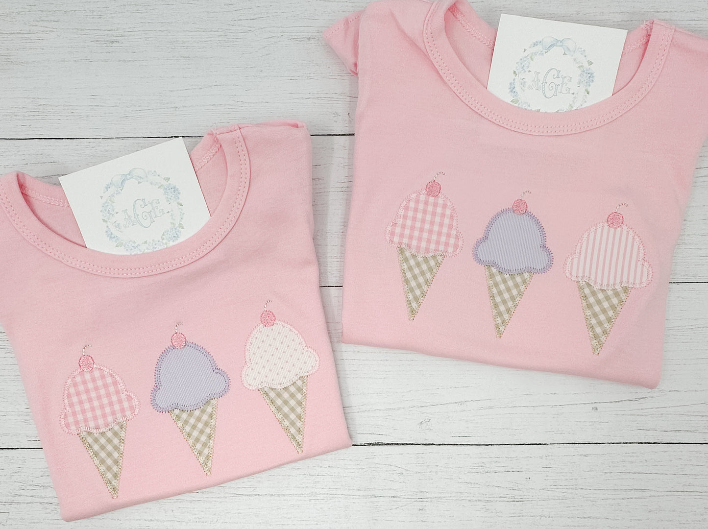 Ice Cream Appliqué Tee