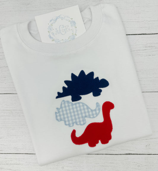 Dino Appliqué Tee - long sleeves