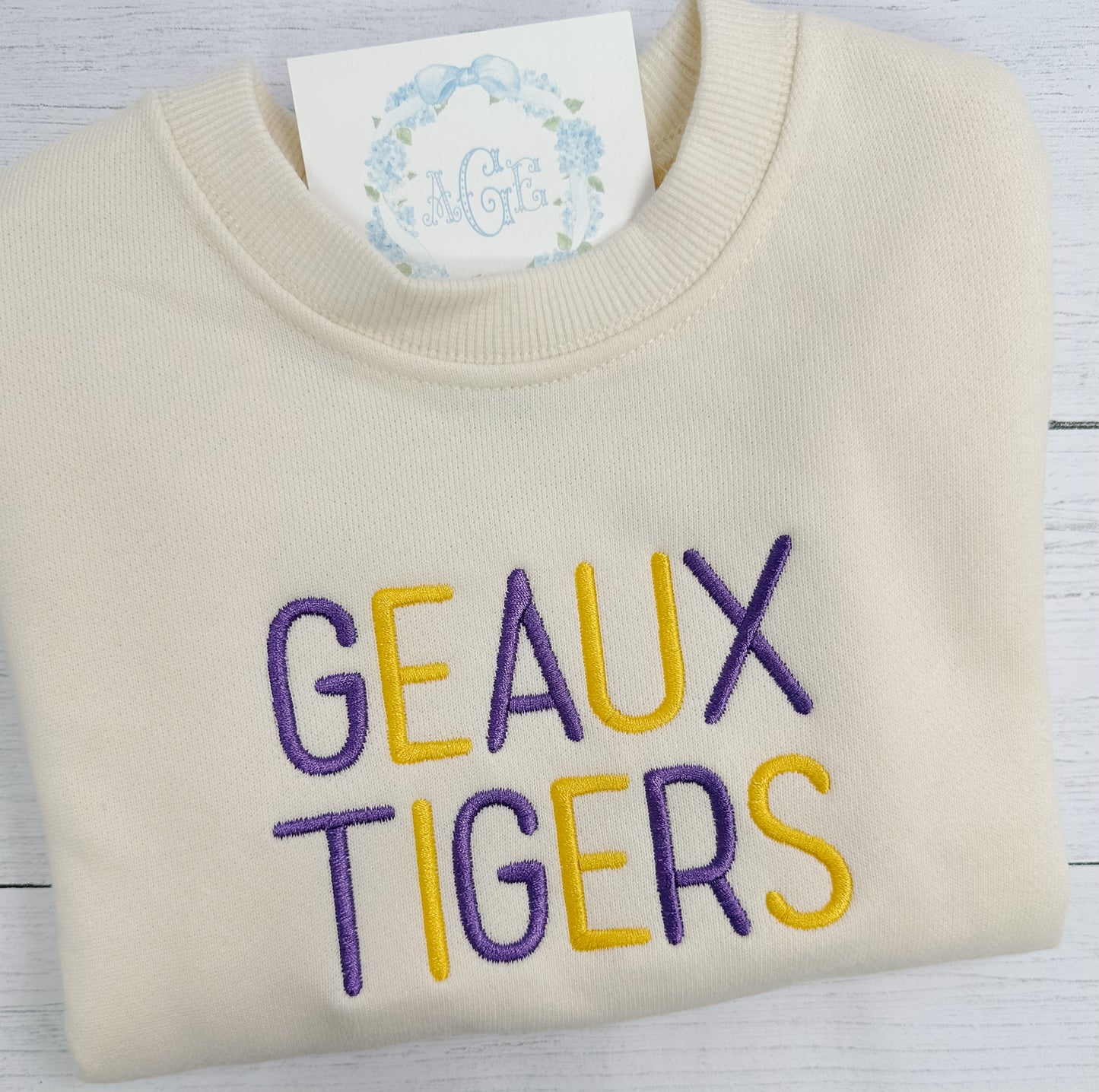 Sweatshirt BUBBLE PREORDER -  Name/Mono with Minis or Multicolored Fonts