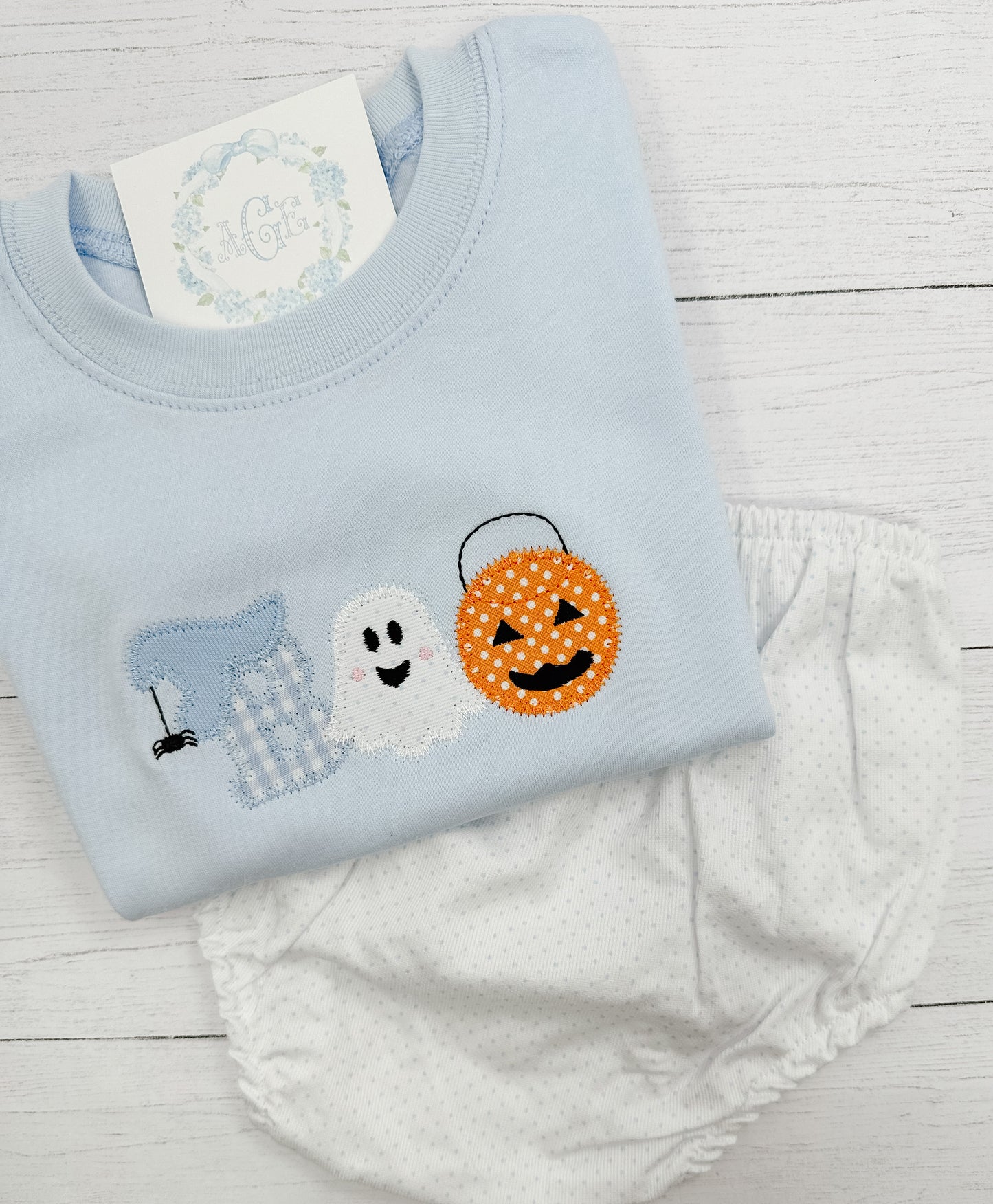 Boo appliqué tee - boys
