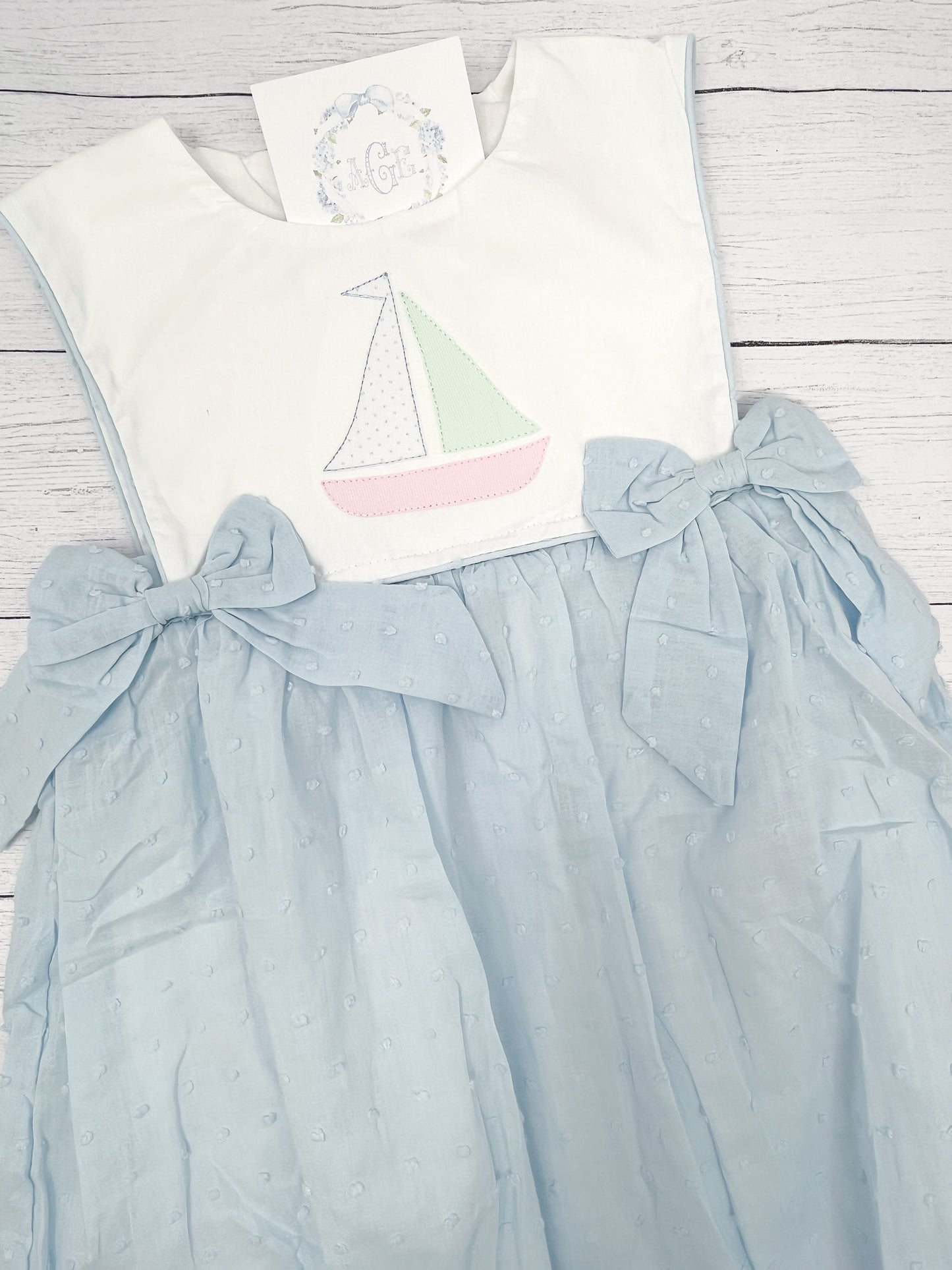 Sailboat appliqué tee