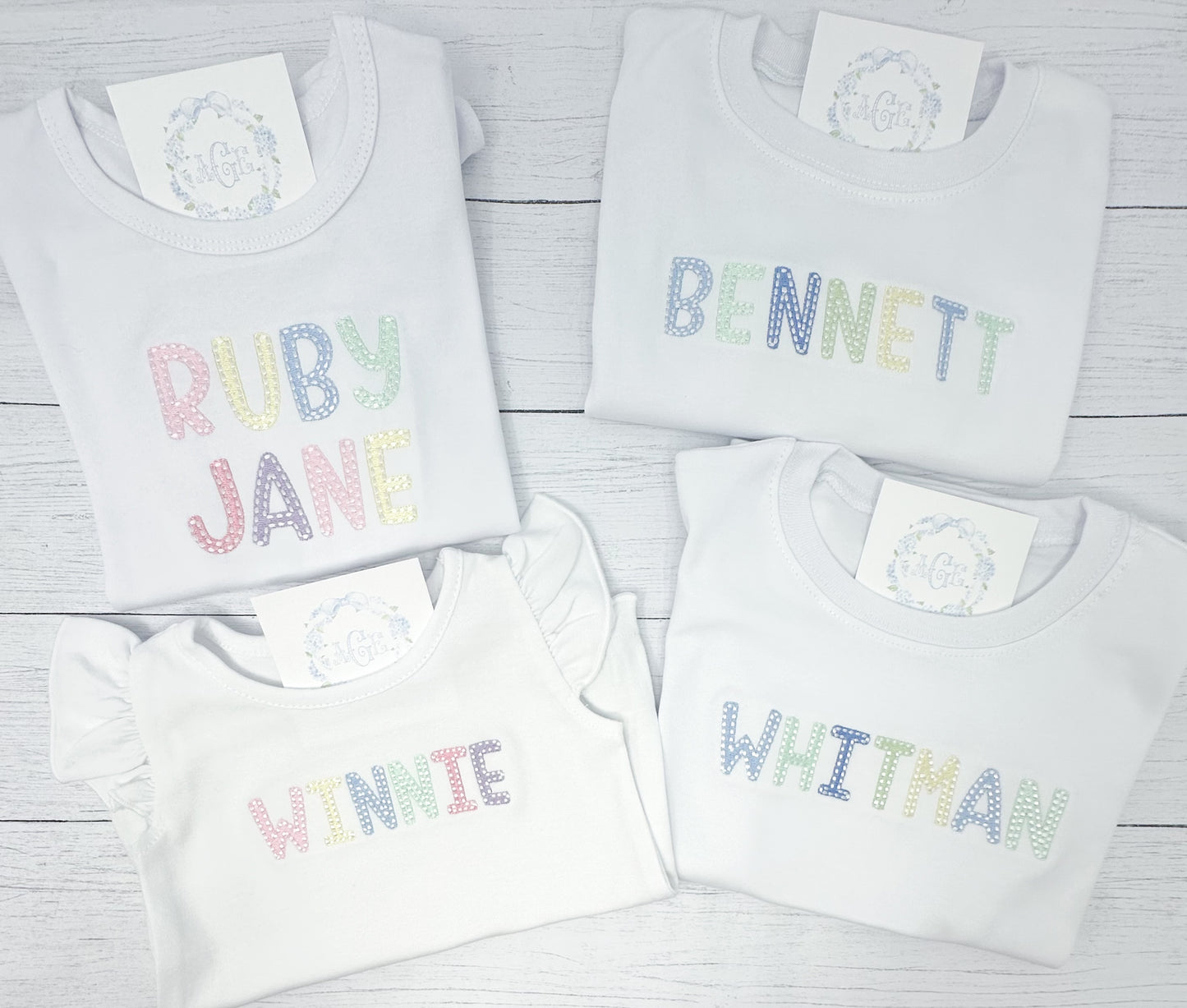Multicolor Name Tee