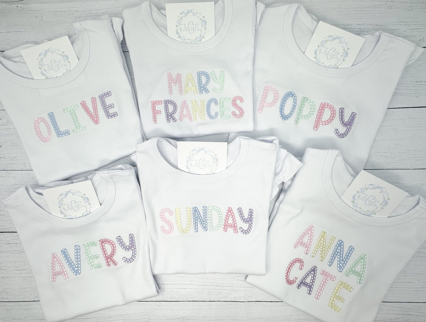 Multicolor Name Tee