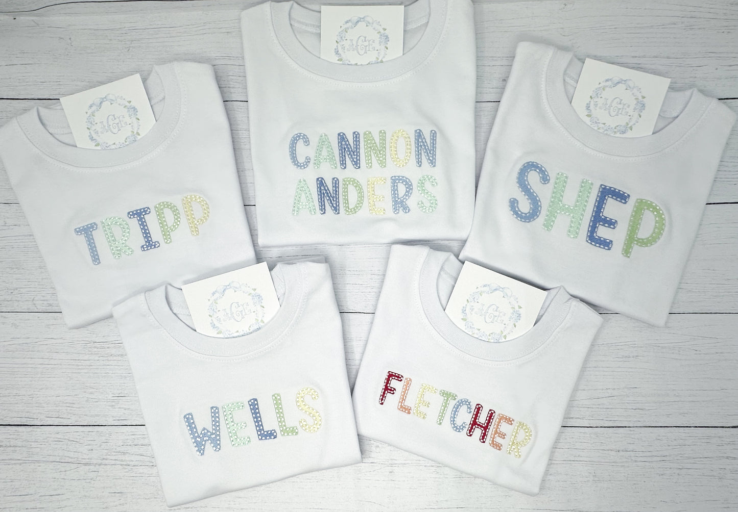 Multicolor Name Tee