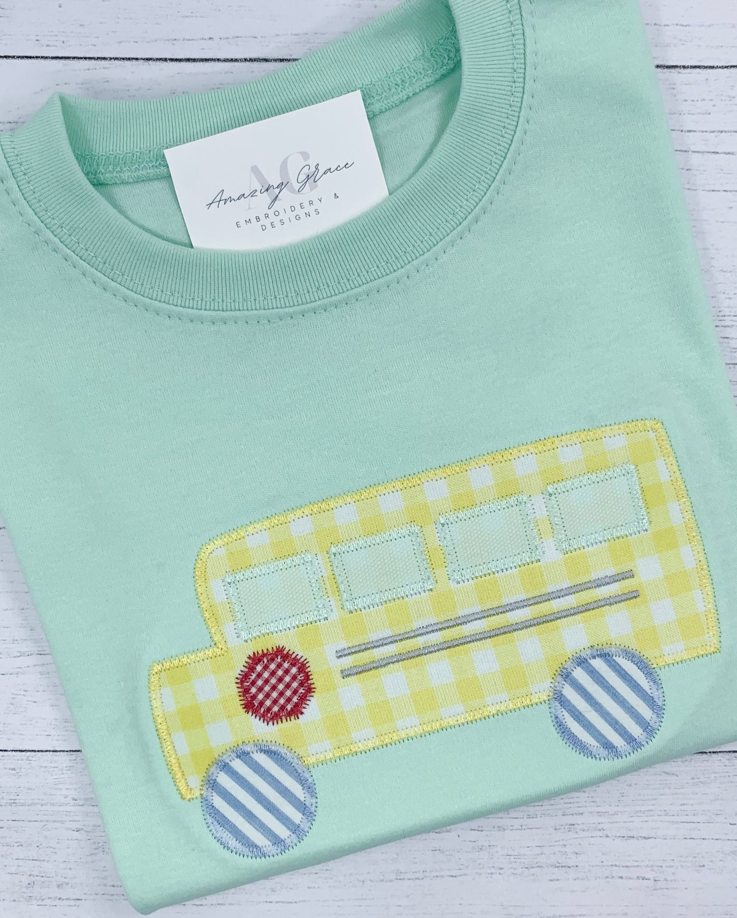 Back to School Bus Appliqué Tee
