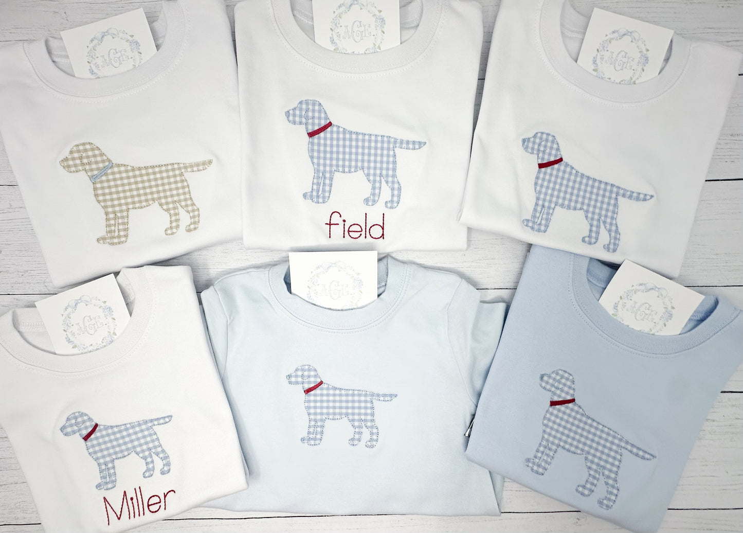 Puppy appliqué tee