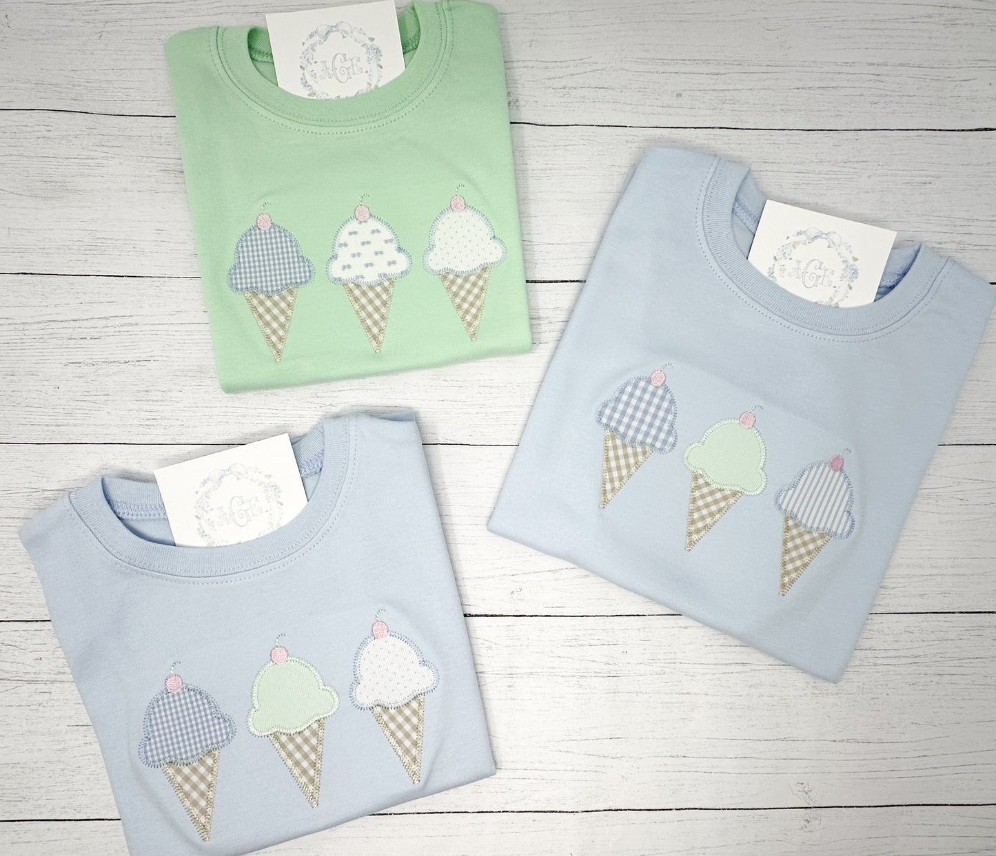 Ice Cream Appliqué Tee