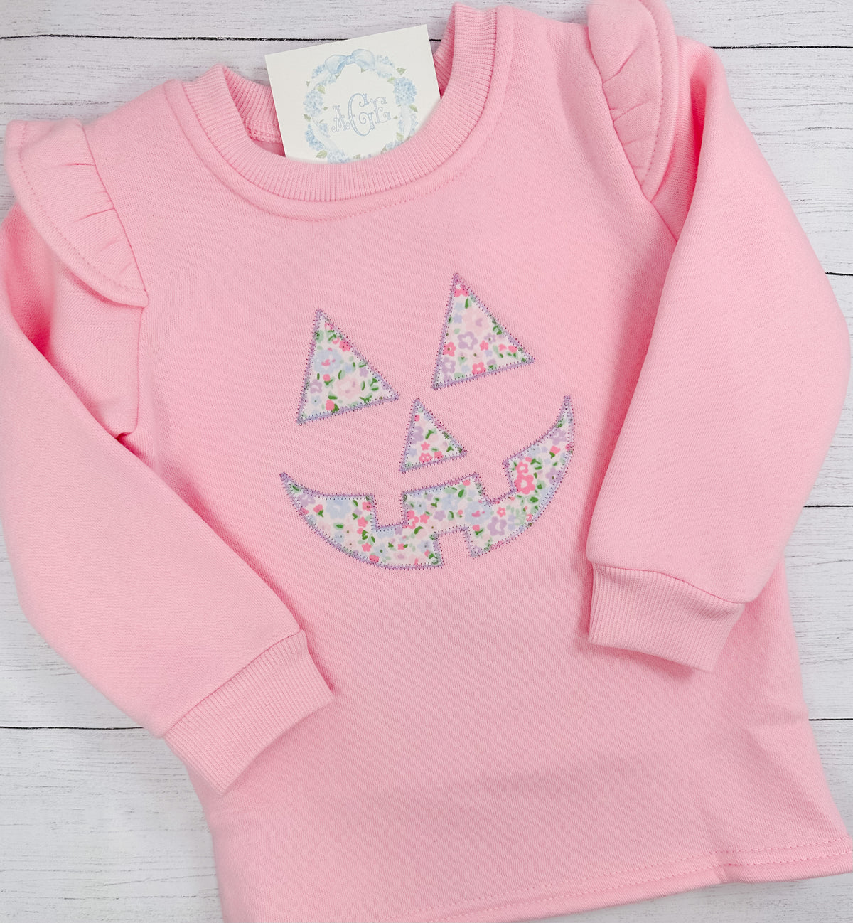 Jack O Lantern appliqué sweatshirt - bubble