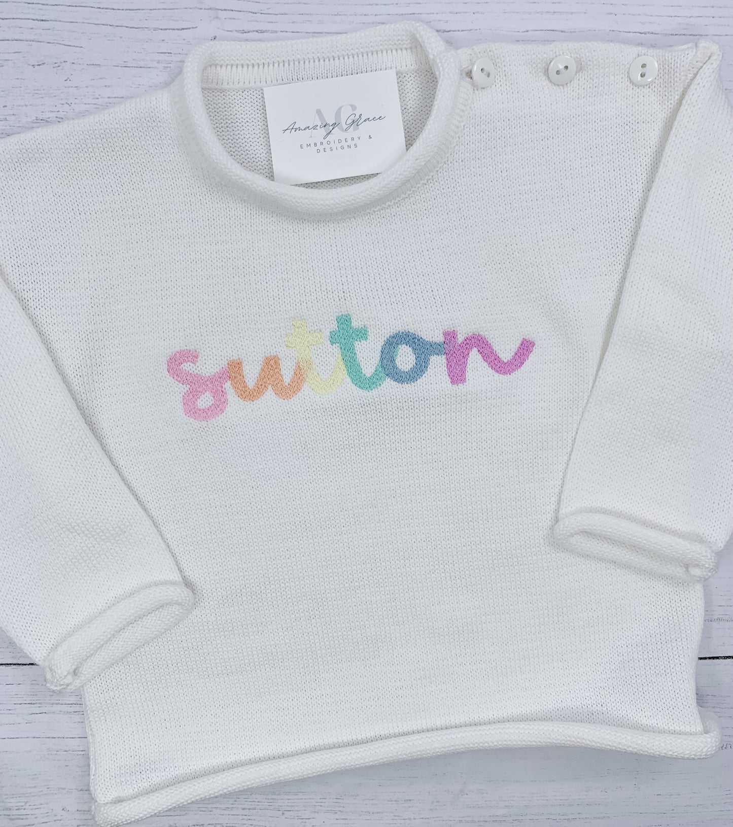Rollneck Sweater PREORDER - Applique