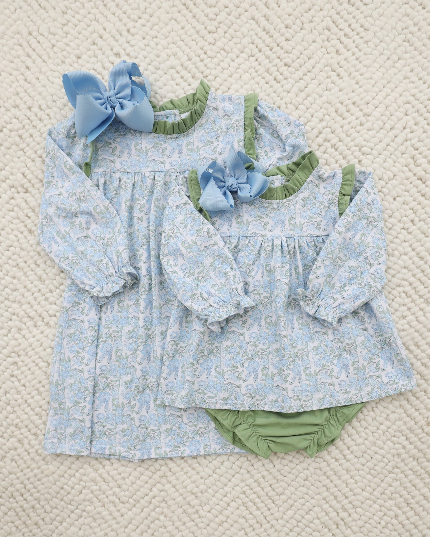 Basin Floral Hallie Diaper Set