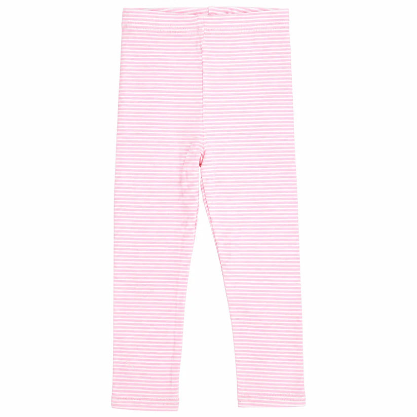 Knit Cotton Stripe Leggings