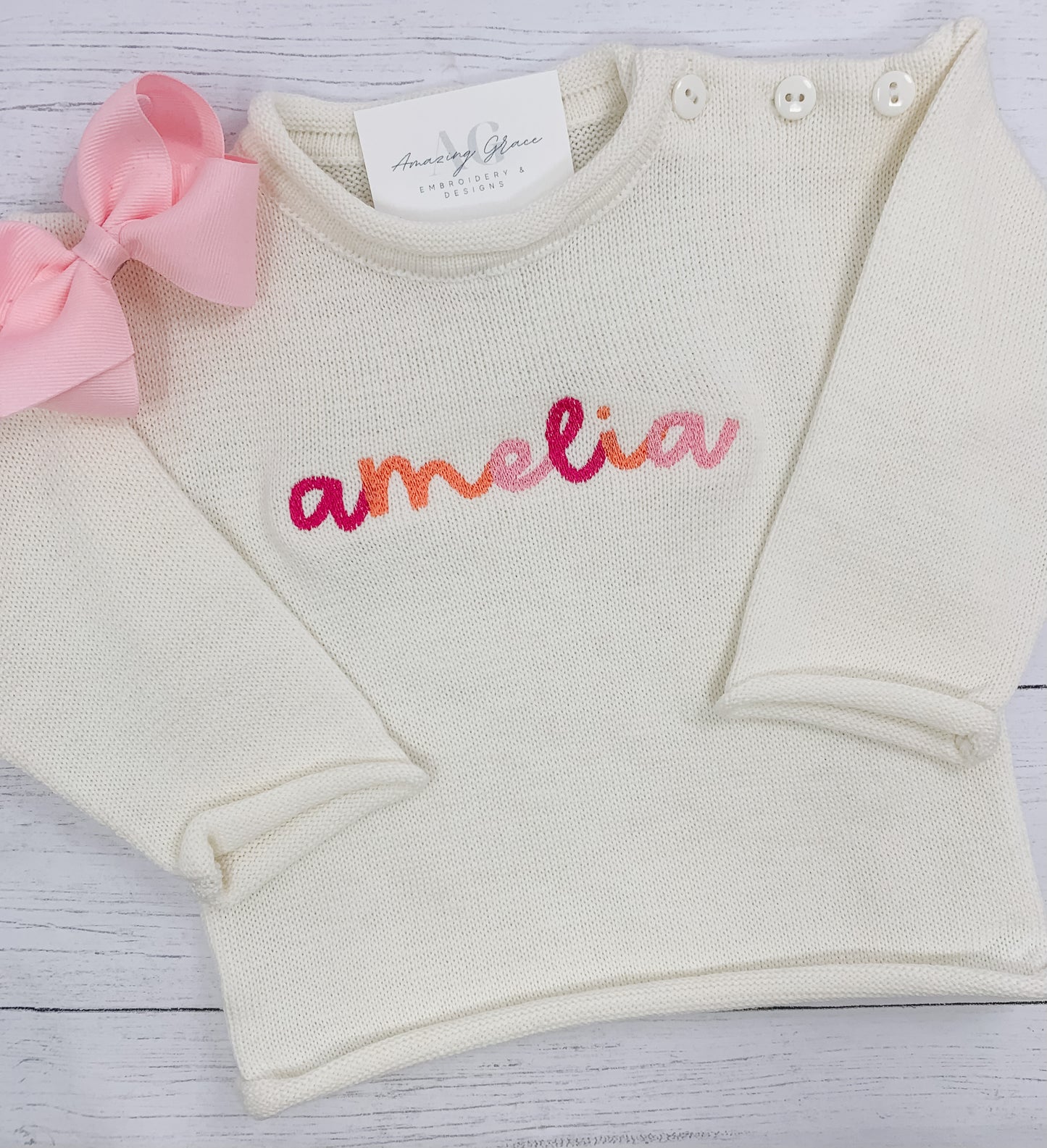 Rollneck Sweater PREORDER - Applique