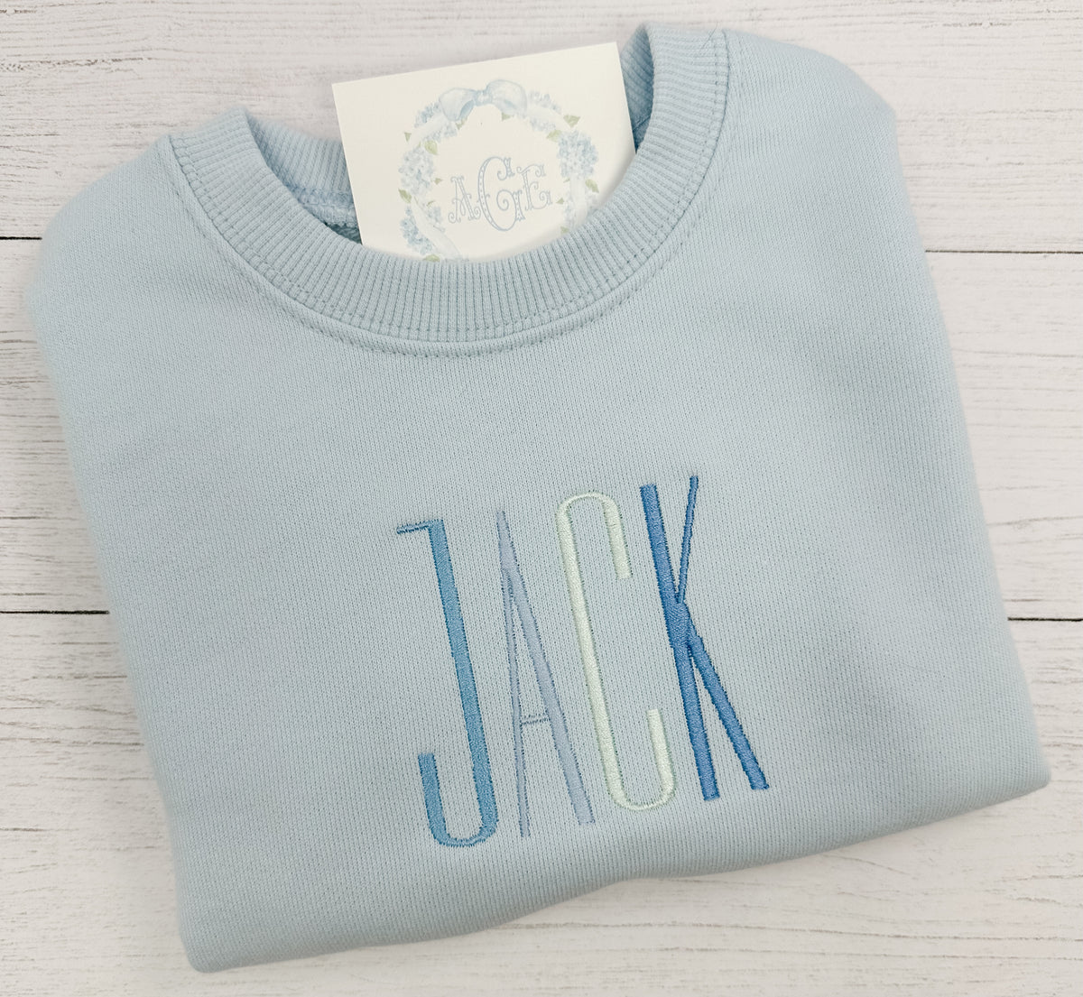 Sweatshirt BUBBLE PREORDER -  Name/Mono with Minis or Multicolored Fonts