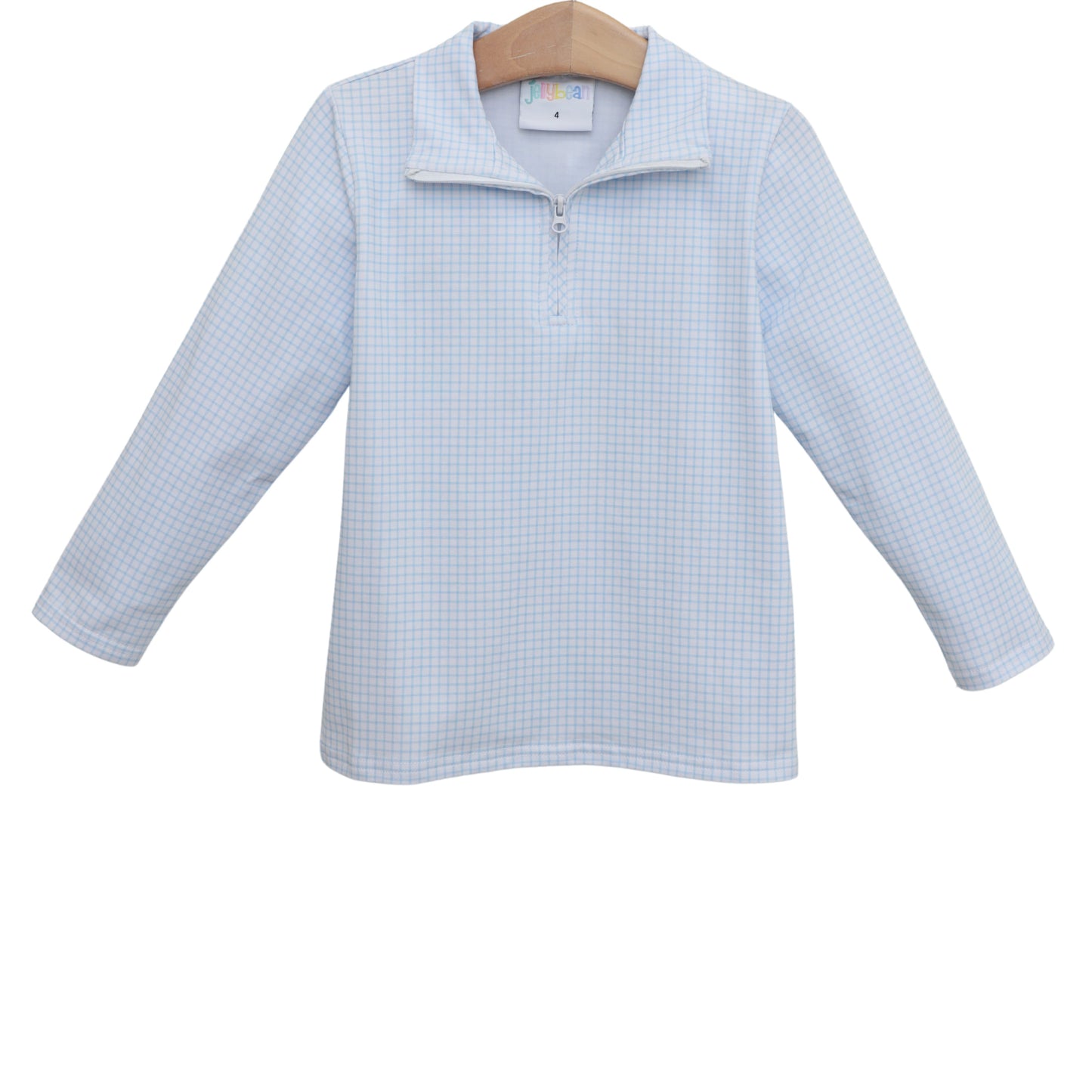 Evan Pullover - light blue windowpane