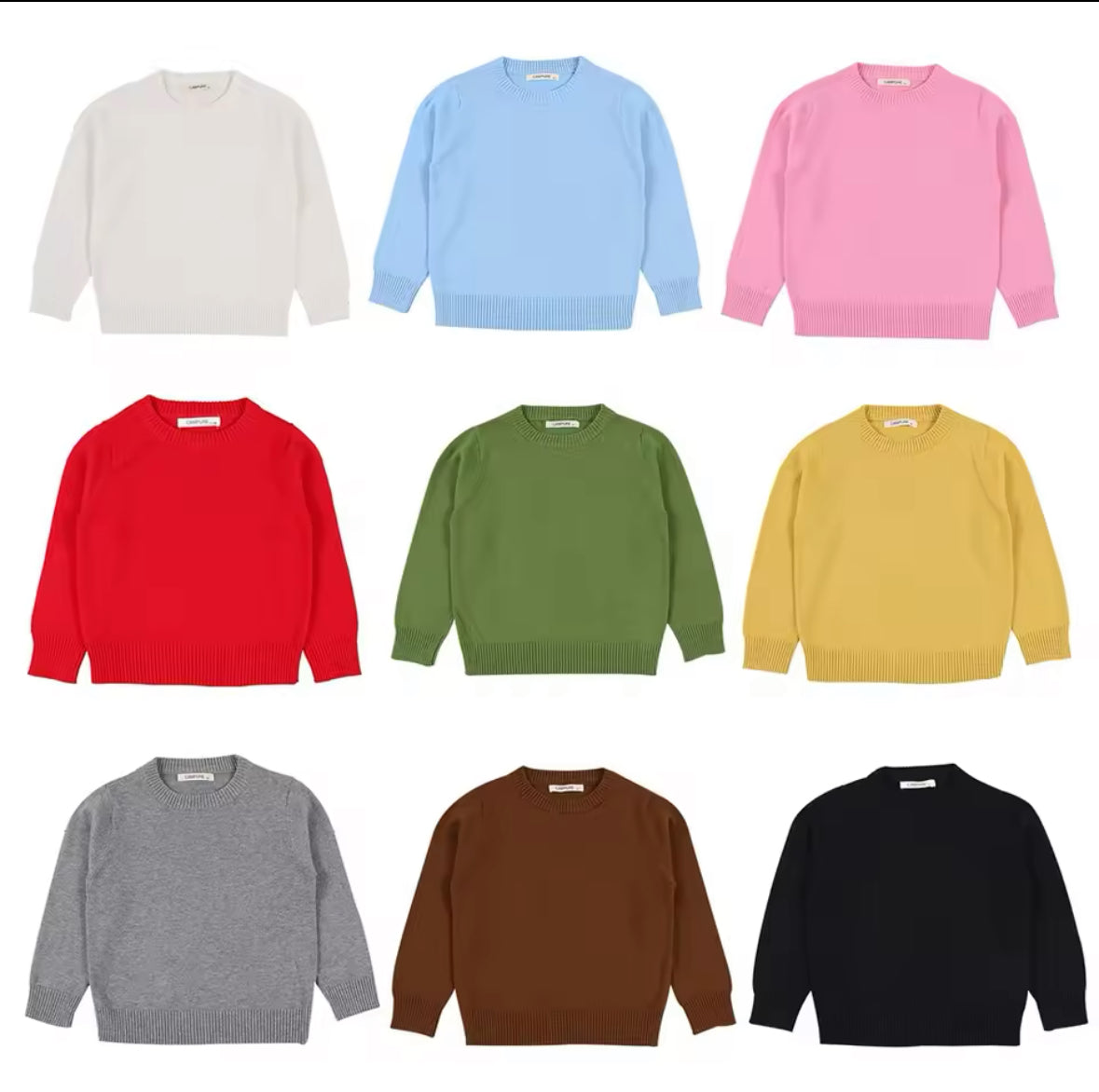 Crewneck Sweater PREORDER - APPLIQUE