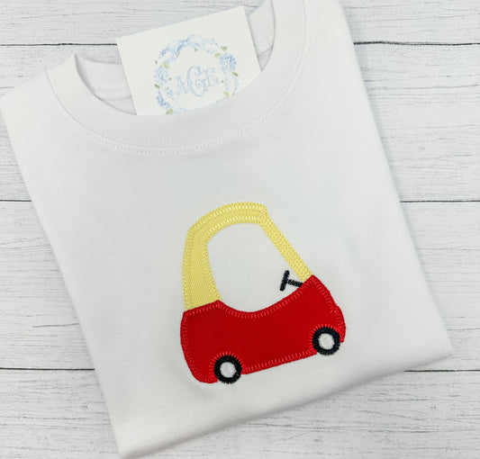 Cozy Coupe Appliqué Tee - long sleeves