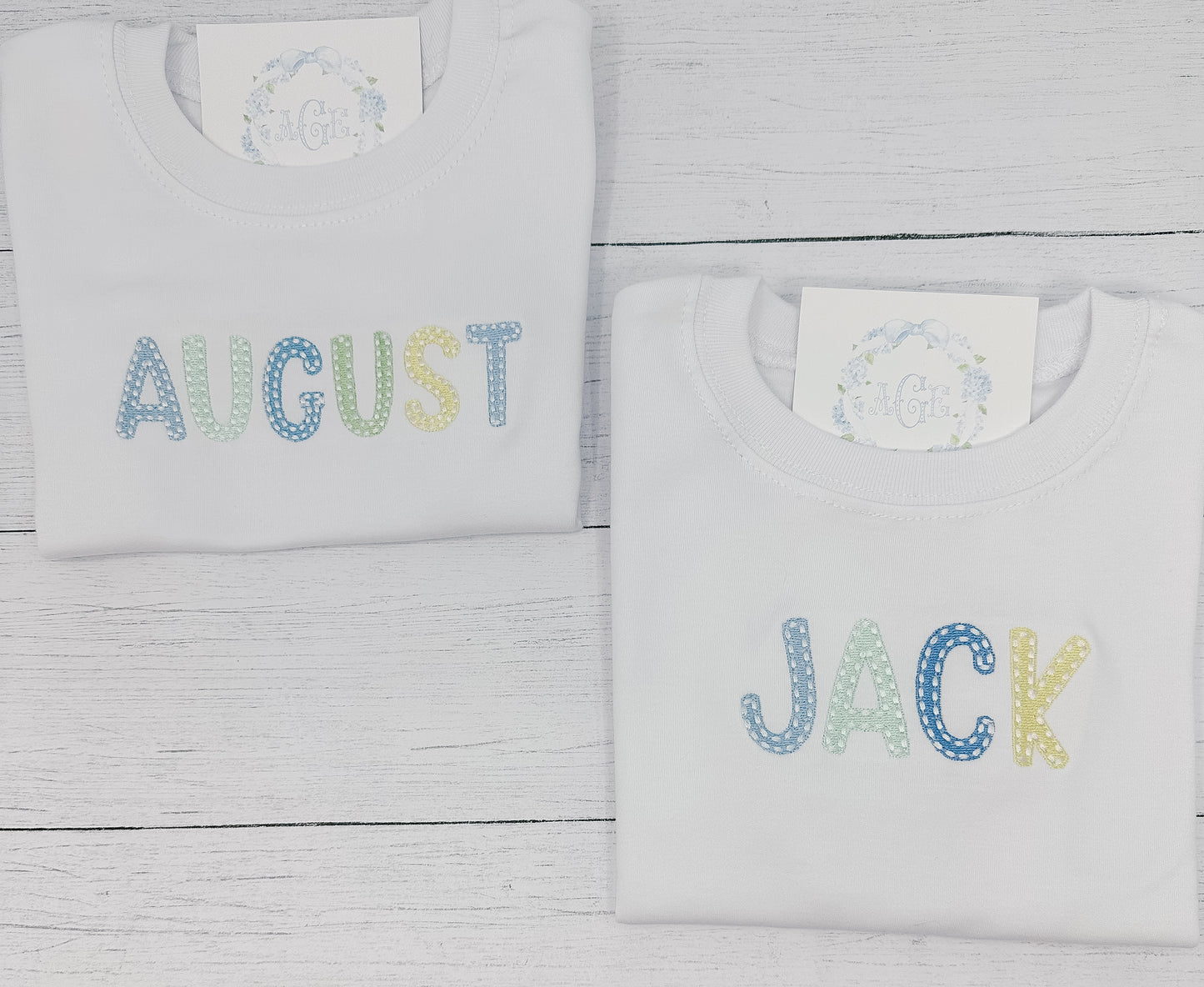 Multicolor Name Tee