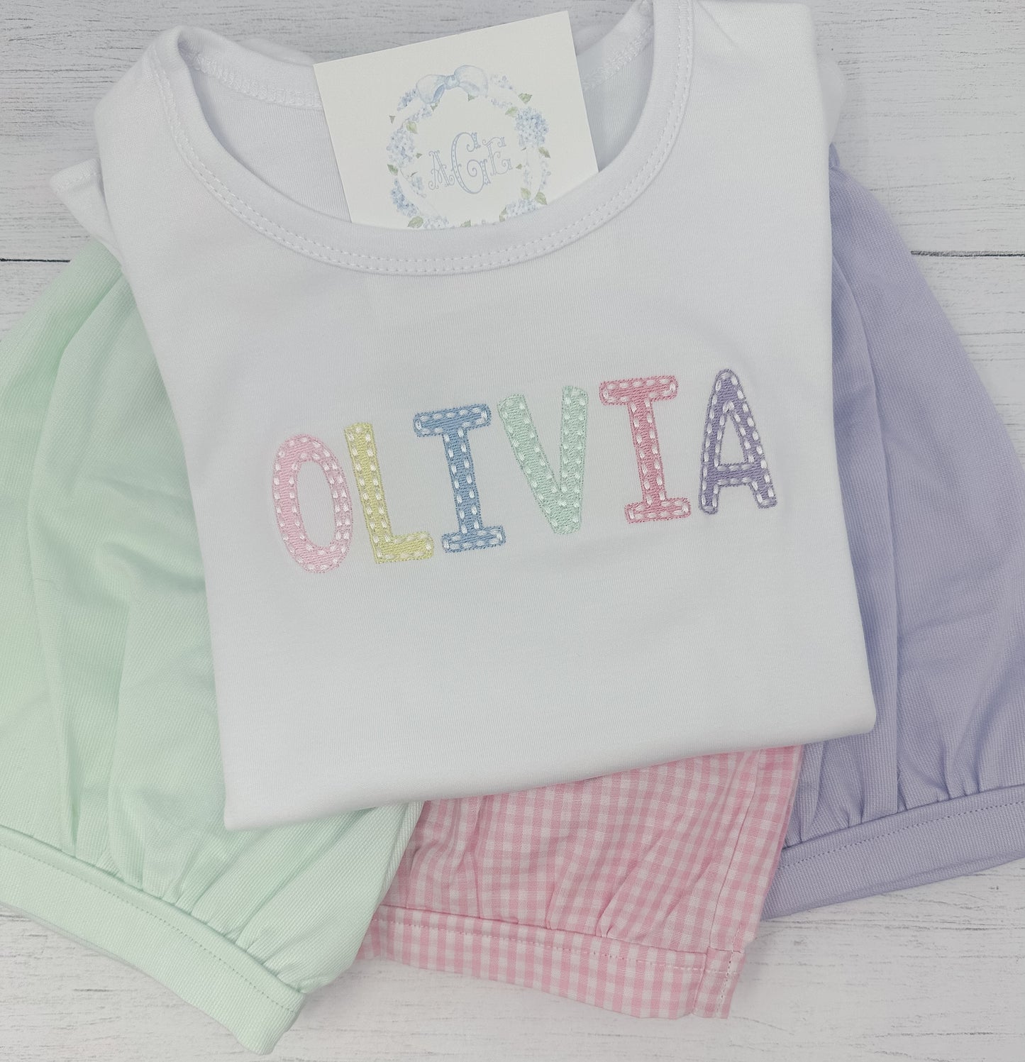 Multicolor Name Tee