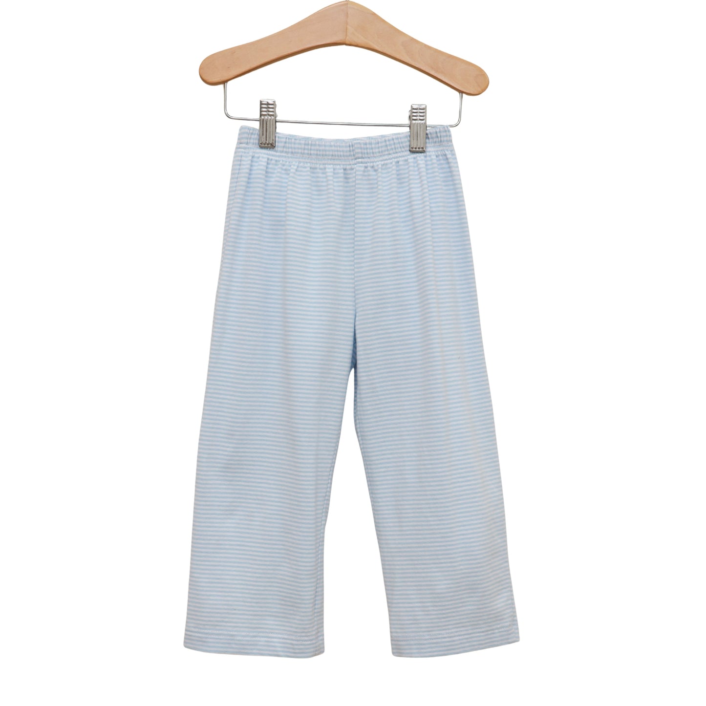 Knit Pants - light blue stripe