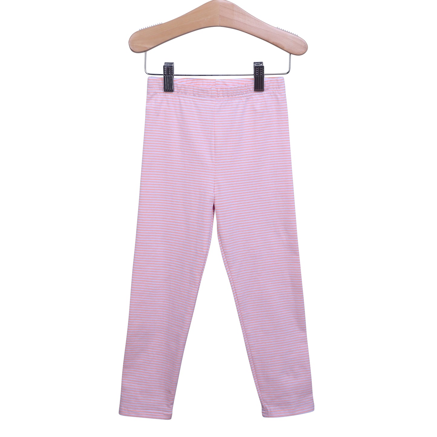 Knit Leggings - light pink stripe