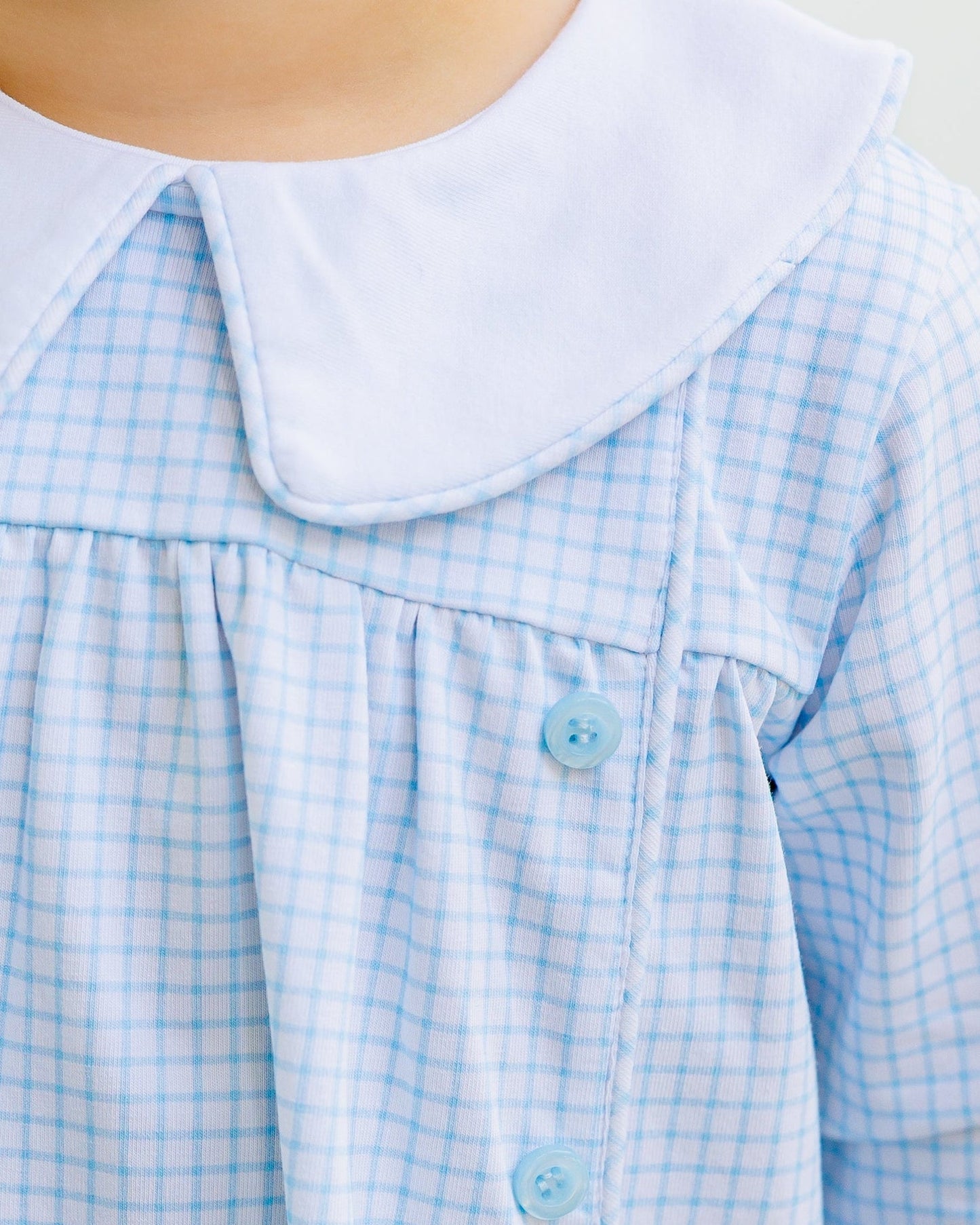 Liam Diaper Set - light blue windowpane