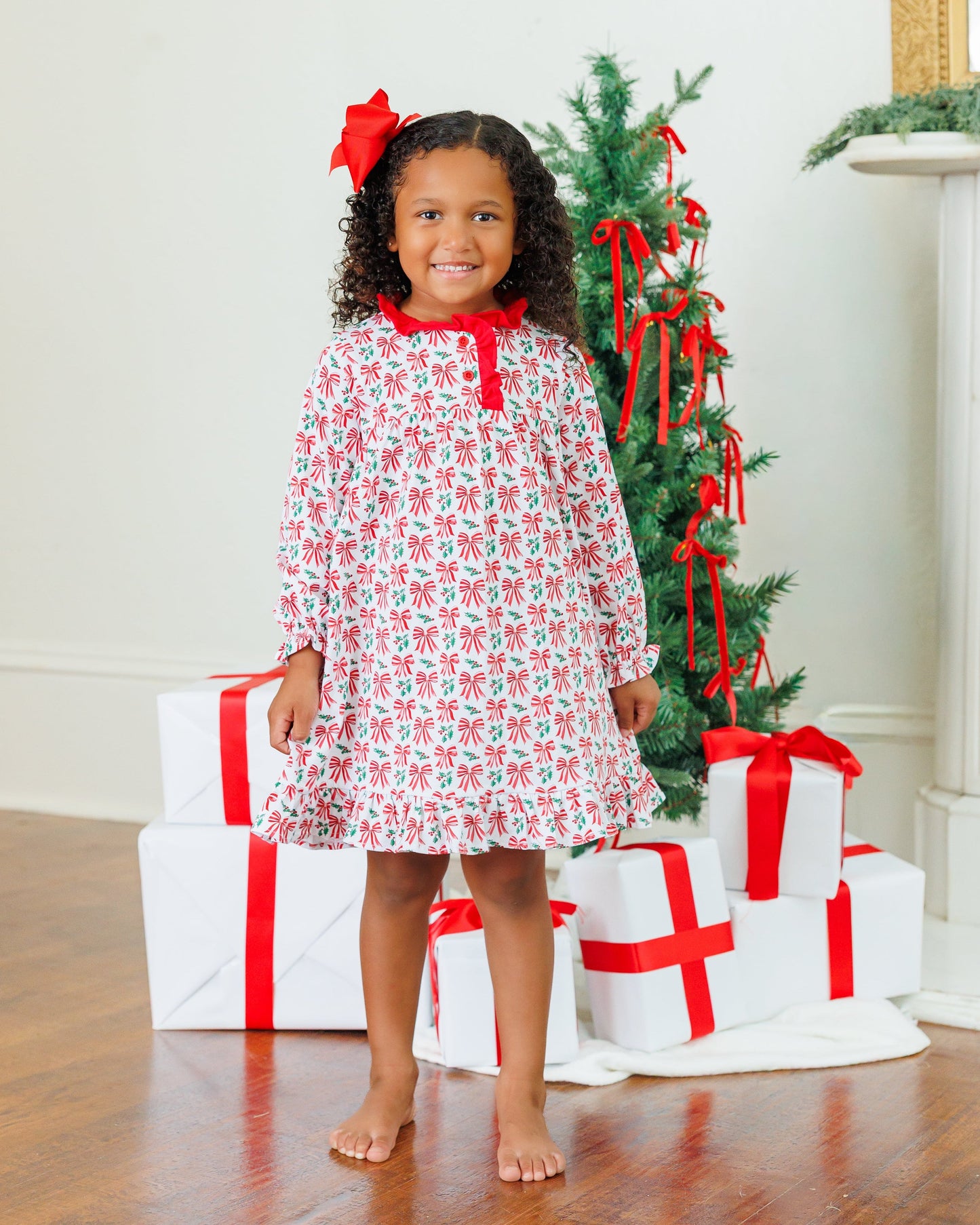Merry Moments Holly Long Sleeve Gown