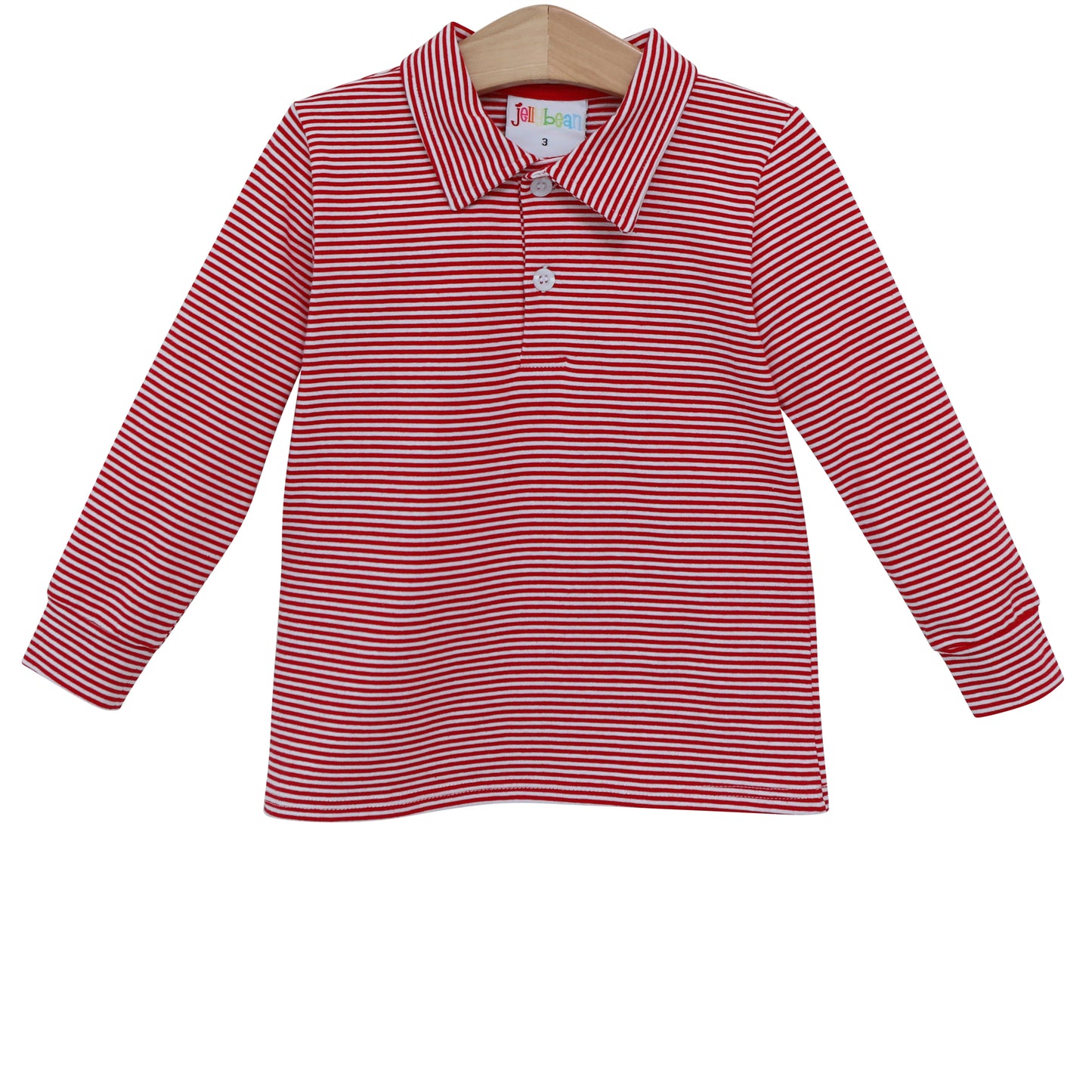 Michael Polo Long Sleeve - red stripe