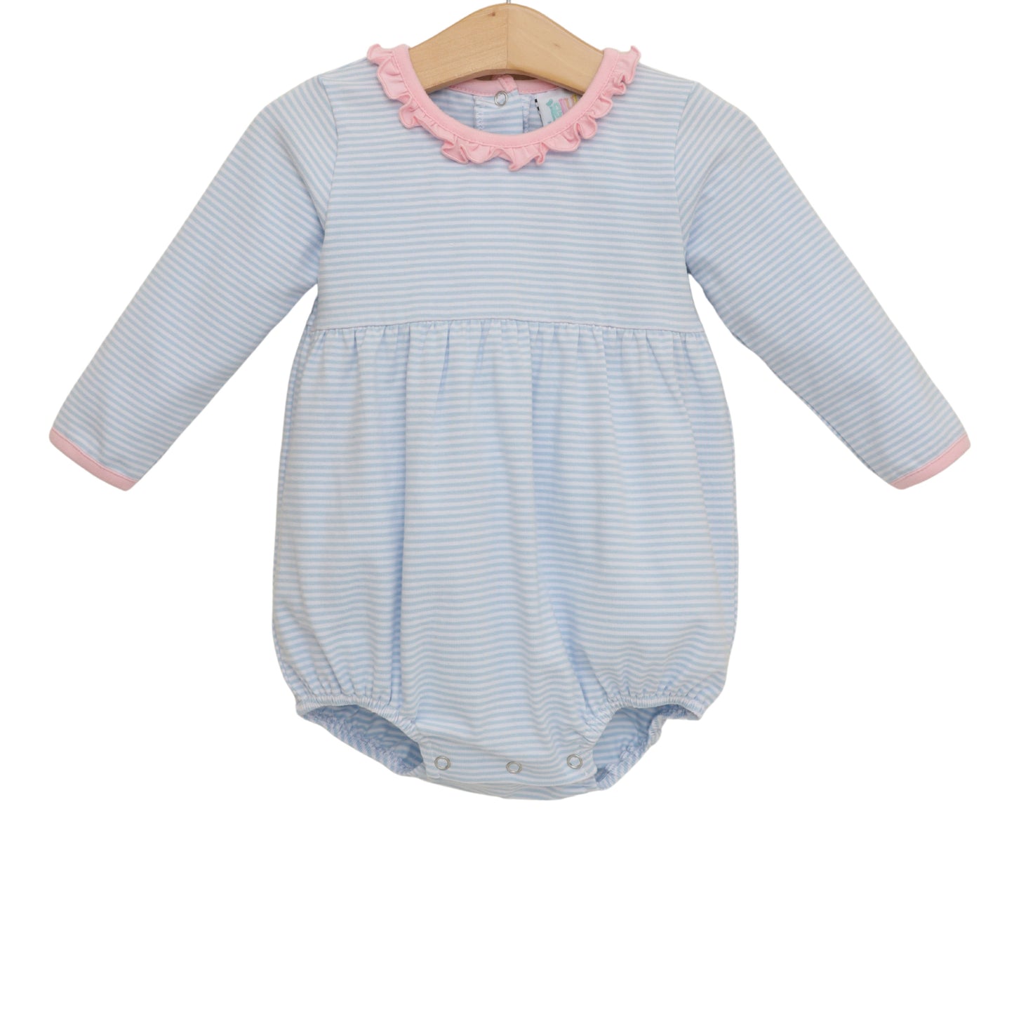 Sadie Bubble - light blue stripe/light pink