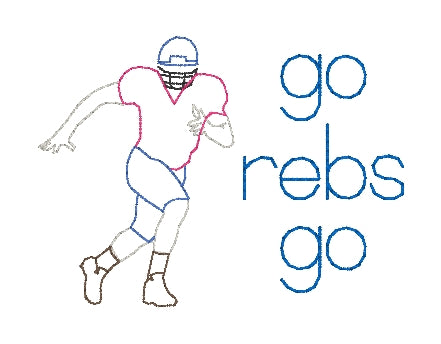 Football Spirit tee - football player